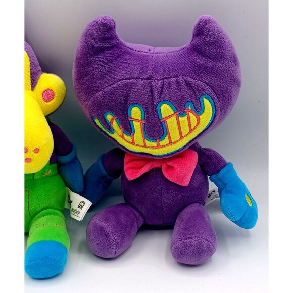 Bendy & Boris The Wolf 10" Plush Toys Glow In The Dark Neon Ink Stuffed Animals - Picture 8 of 10